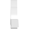Ekena Millwork Ericson Architectural Grade PVC Gable Bracket, 96"W x 16"H x 4"D x 4"F, 4/12 Pitch GBP096X16X0404ERI00 - alternate 4